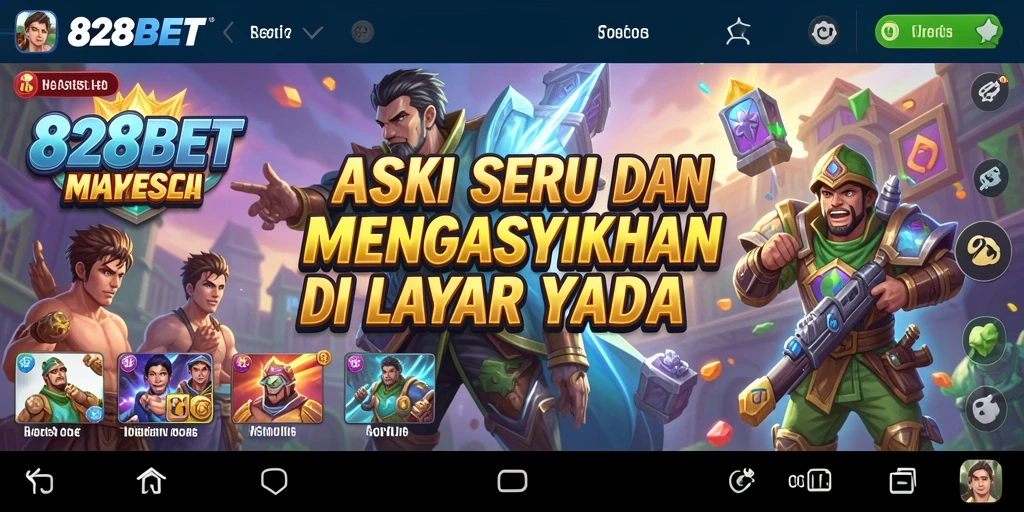 Tampilan gameplay seru dan mendebarkan 828BET.