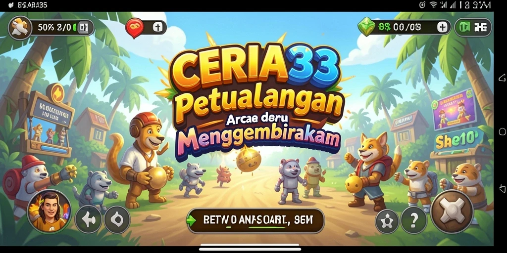 Screenshot CERIA33 menampilkan momen seru dalam gameplay Arcade.