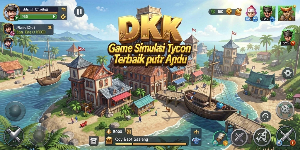 Tangkapan layar DKK menampilkan momen gameplay seru dalam simulasi Tycoon.