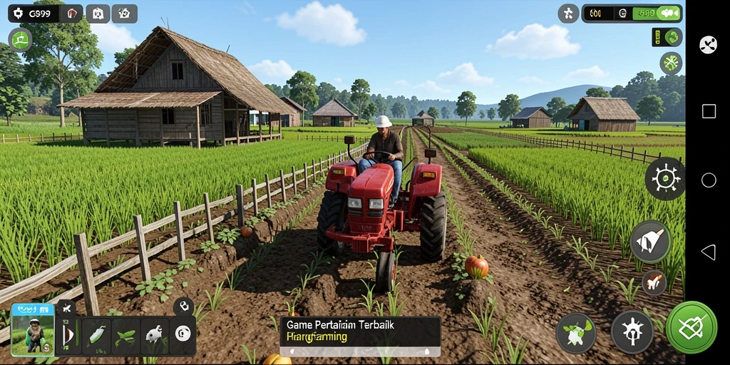 Screenshot GG999 menampilkan gameplay seru bertani dengan grafis yang memukau.