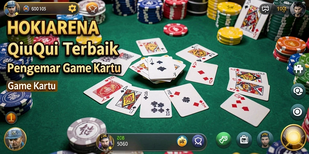 Screenshot dari gameplay HOKIARENA yang penuh aksi QiuQiu.