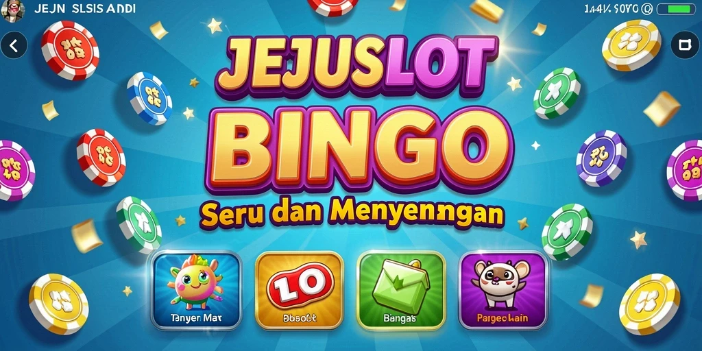 Tampilan tangkapan layar utama permainan Bingo JEJUSLOT yang seru.
