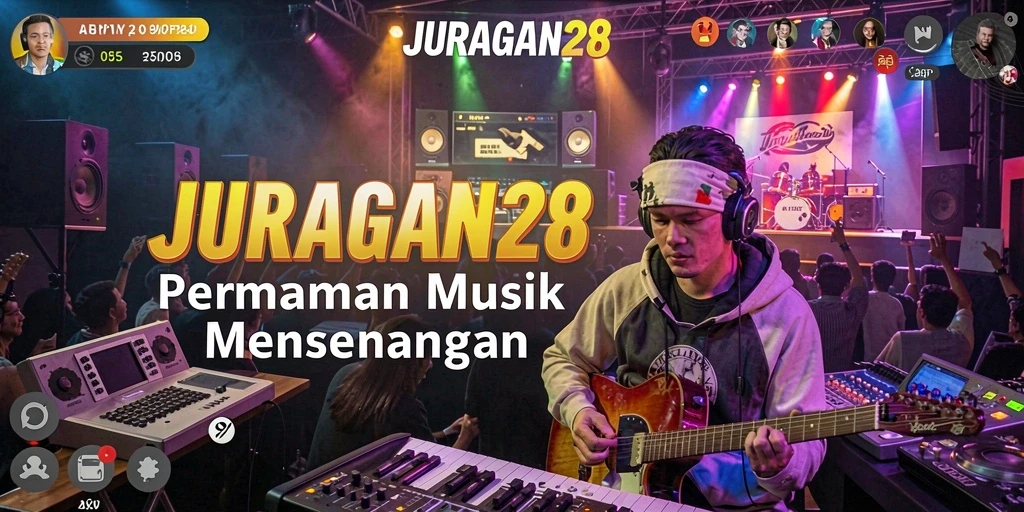 Screenshot utama JURAGAN28 menampilkan gameplay seru dan interaktif.