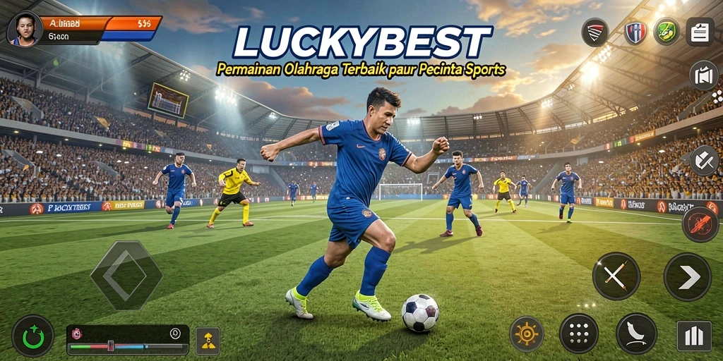 Tampilan permainan LUCKYBEST dengan aksi olahraga yang mendebarkan.