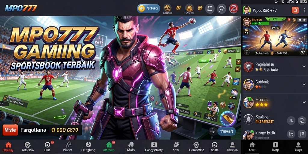 Tampilan gameplay MPO777 dengan berbagai pilihan taruhan olahraga.