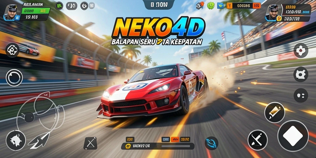 Gameplay Racing NEKO4D yang penuh aksi dan menantang.
