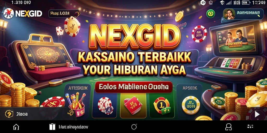 Tampilan menarik dari gameplay NEXGID dengan suasana Kasino yang menggugah.