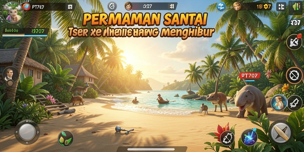 Tampilan gameplay PT707 yang penuh warna dan mengasyikkan.