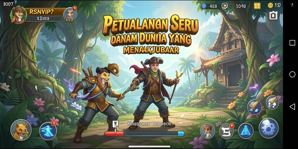Screenshot menunjukkan aksi seru dari gameplay RSNVIP7 yang mendebarkan.