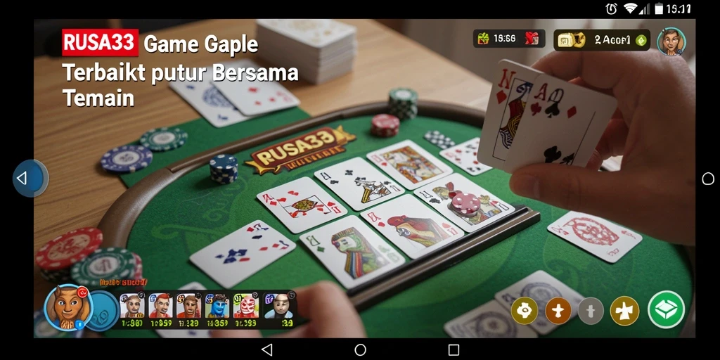 Tampilan gameplay Gaple yang seru dan interaktif.