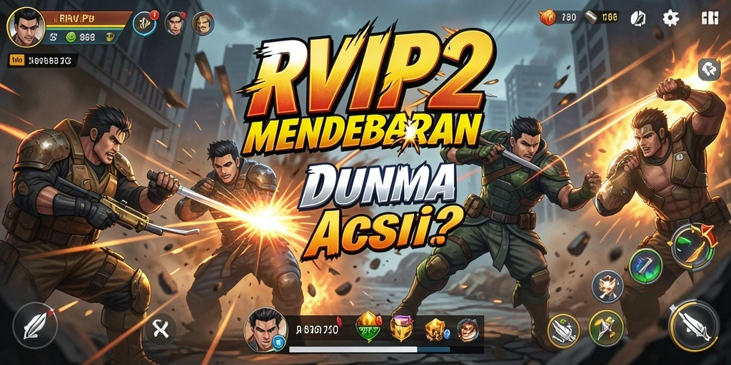 Screenshot menampilkan momen aksi intens di RVIP2.