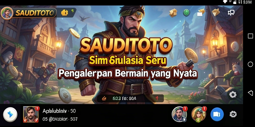Tampilan gameplay seru SAUDITOTO yang penuh tantangan simulasi.