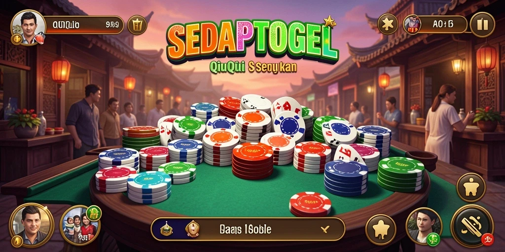 Screenshot gameplay QiuQiu dari SEDAPTOGEL yang menampilkan momen seru.