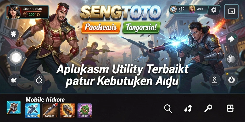 Tampilan utama aplikasi SENGTOTO dengan berbagai fitur Utility.