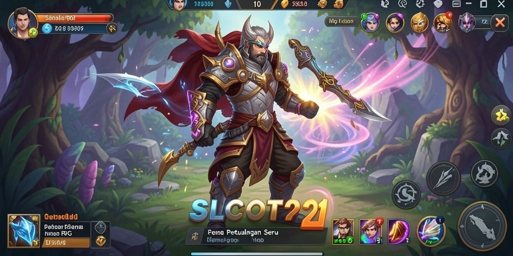 Tangkapan layar dari SLOT21 menampilkan aksi pertempuran dalam gameplay RPG yang mendebarkan.
