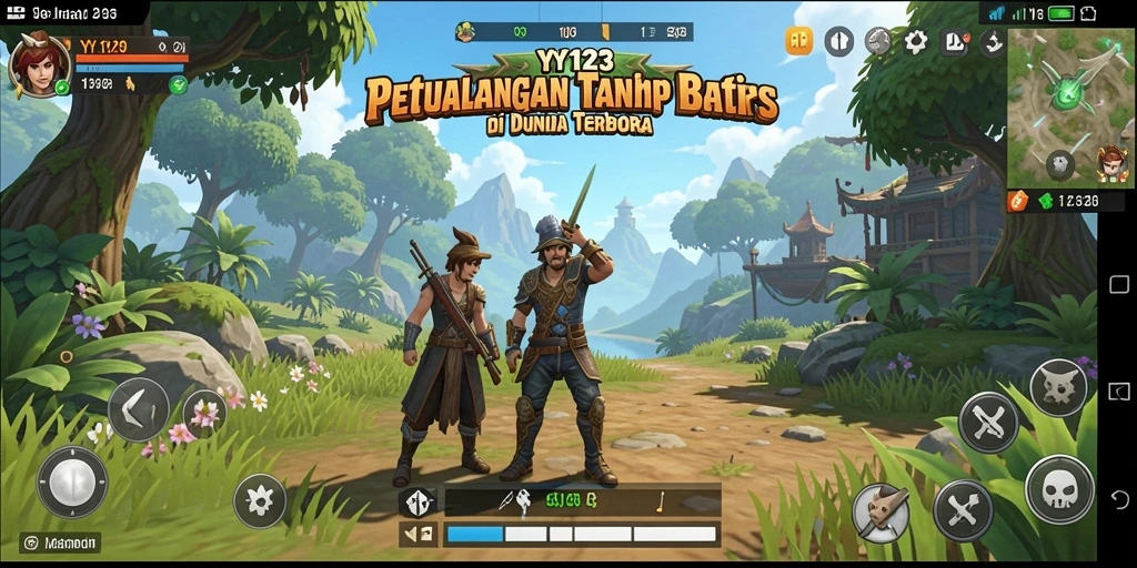 Tampak aksi seru dalam gameplay Open World YY123.